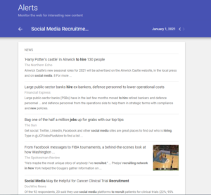 Research about that topic - Google Alerts